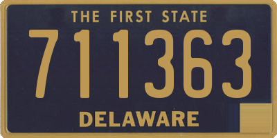 DE license plate 711363