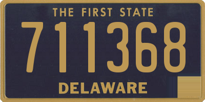 DE license plate 711368