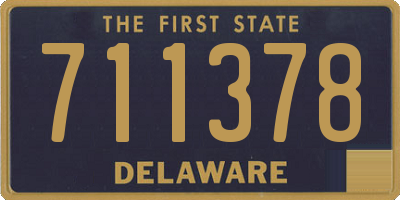 DE license plate 711378