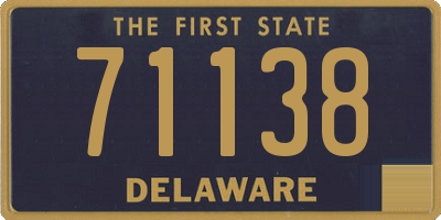DE license plate 71138