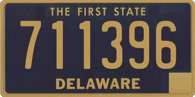 DE license plate 711396