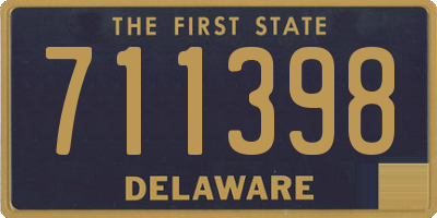 DE license plate 711398