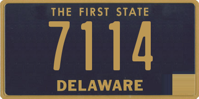 DE license plate 7114