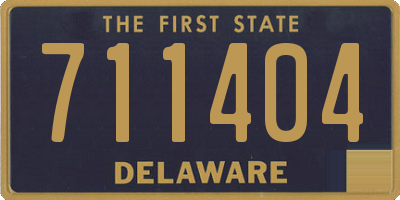 DE license plate 711404