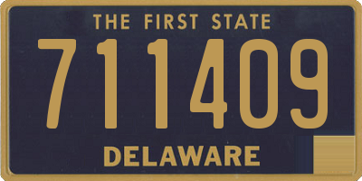 DE license plate 711409
