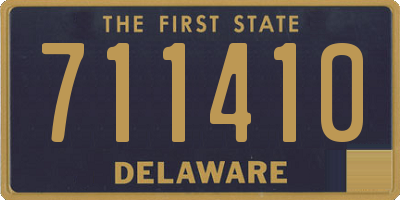 DE license plate 711410