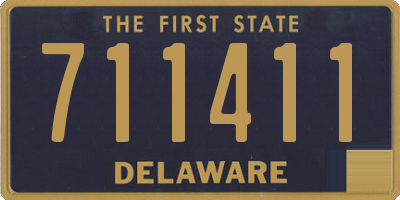 DE license plate 711411
