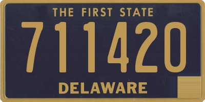 DE license plate 711420