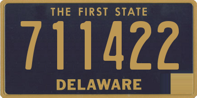 DE license plate 711422