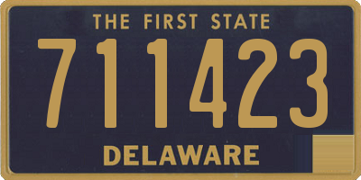 DE license plate 711423