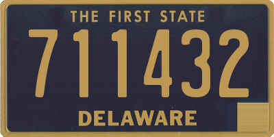 DE license plate 711432