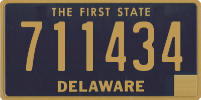 DE license plate 711434