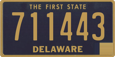 DE license plate 711443