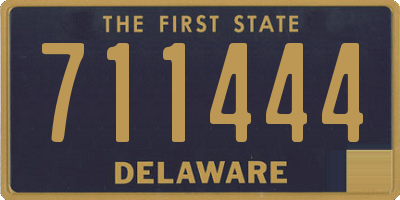 DE license plate 711444