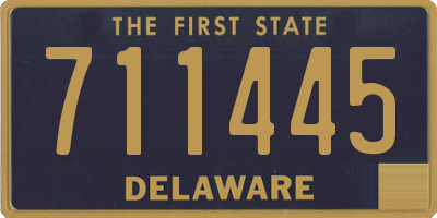 DE license plate 711445
