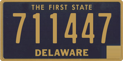 DE license plate 711447