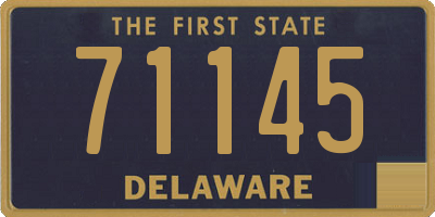 DE license plate 71145