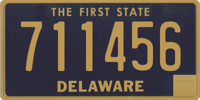 DE license plate 711456