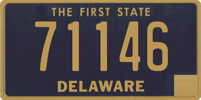 DE license plate 71146