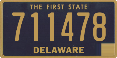 DE license plate 711478