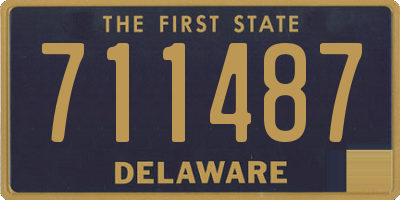 DE license plate 711487