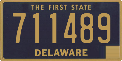 DE license plate 711489