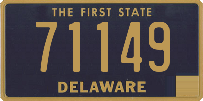 DE license plate 71149