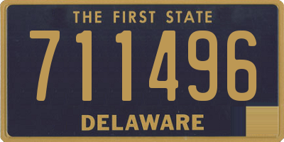 DE license plate 711496