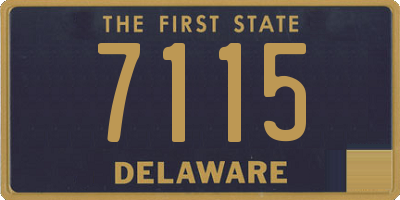 DE license plate 7115