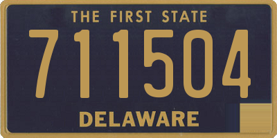 DE license plate 711504