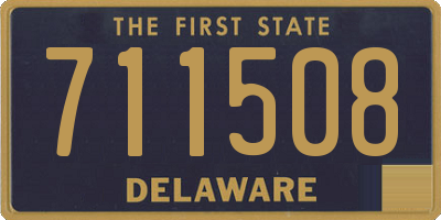 DE license plate 711508
