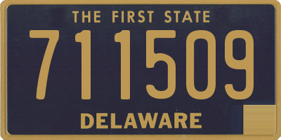 DE license plate 711509