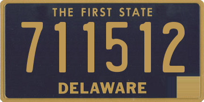 DE license plate 711512