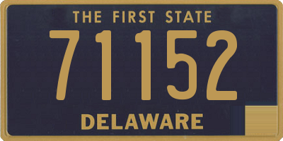 DE license plate 71152