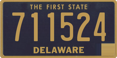 DE license plate 711524