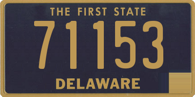 DE license plate 71153