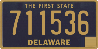 DE license plate 711536