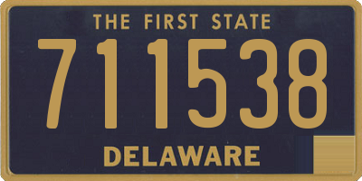 DE license plate 711538