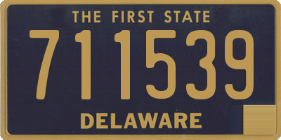DE license plate 711539