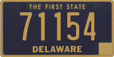 DE license plate 71154