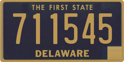 DE license plate 711545