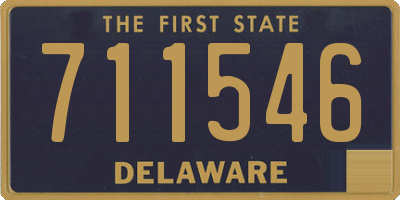DE license plate 711546