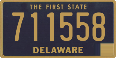 DE license plate 711558