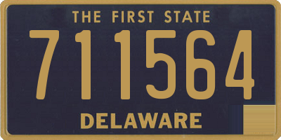 DE license plate 711564