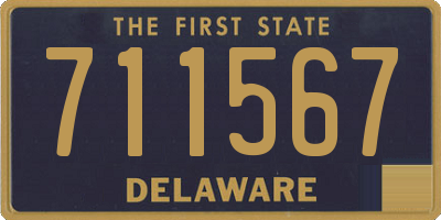 DE license plate 711567