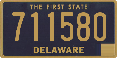 DE license plate 711580