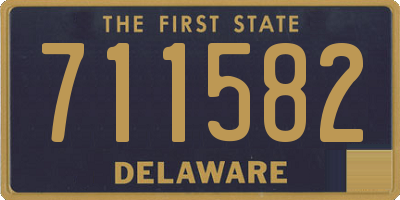 DE license plate 711582