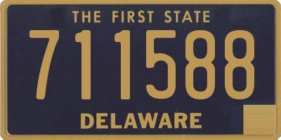 DE license plate 711588