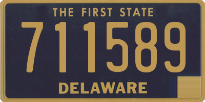 DE license plate 711589