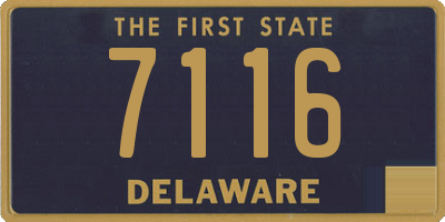 DE license plate 7116